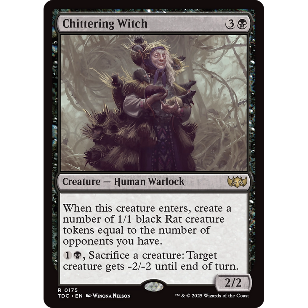 Chittering Witch (TDC-175) - Commander: Tarkir: Dragonstorm