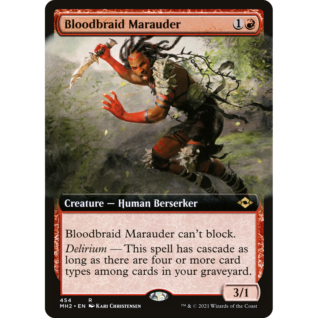 Bloodbraid Marauder (Extended Art) (MH2-454) - Modern Horizons 2: (Extended Art) Foil