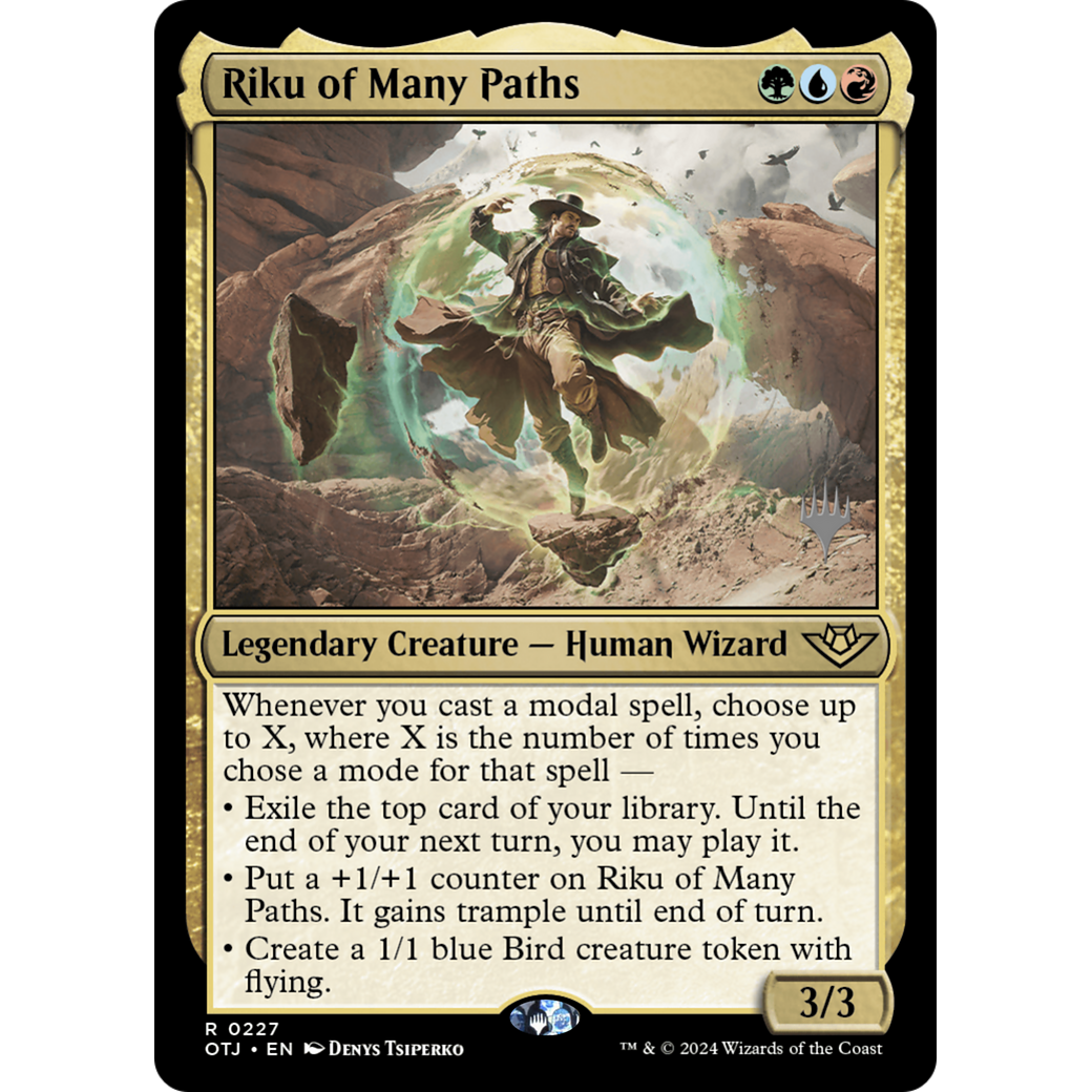 Riku of Many Paths (PPOTJ-227P) - Outlaws of Thunder Junction Promos