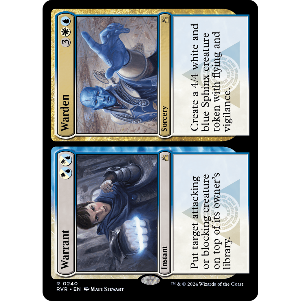 Warrant // Warden (RVR-240) - Ravnica Remastered Foil