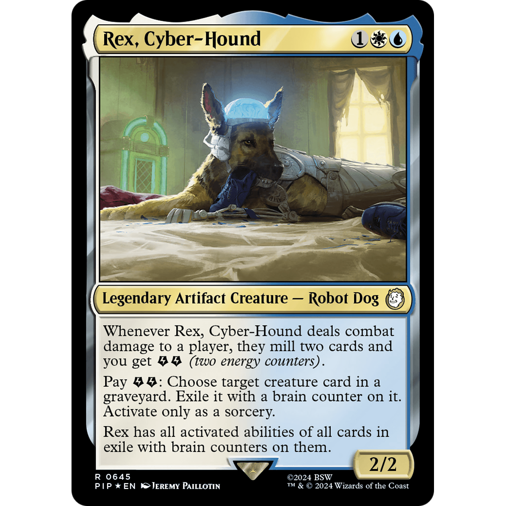 Rex, Cyber-Hound (PIP-645) - Fallout Foil