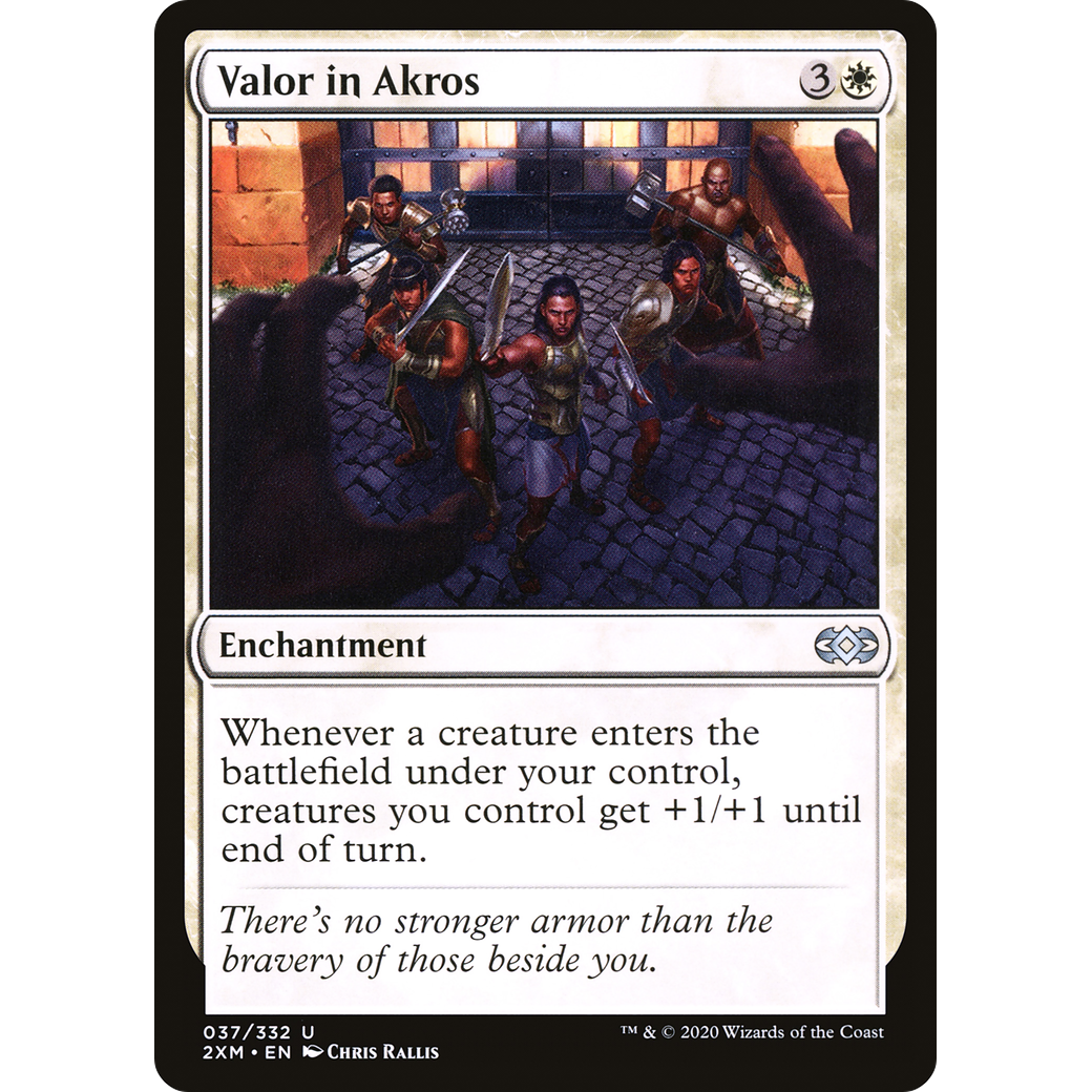 Valor in Akros (2XM-037) - Double Masters Foil