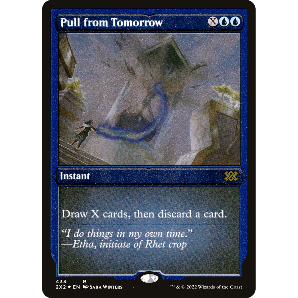 Pull from Tomorrow (Foil Etched) (2X2-433) - Double Masters 2022 Foil