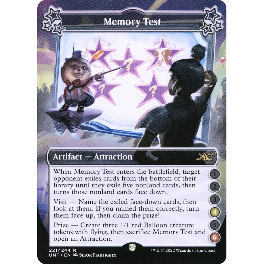 Memory Test (4-6) (UNF-221) - Unfinity Foil