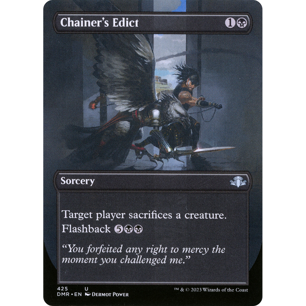 Chainer's Edict (Borderless) (DMR-425) - Dominaria Remastered (Borderless) Foil