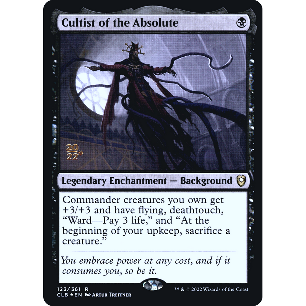 Cultist of the Absolute (PRE-123S) - Battle for Baldur's Gate Promos Foil