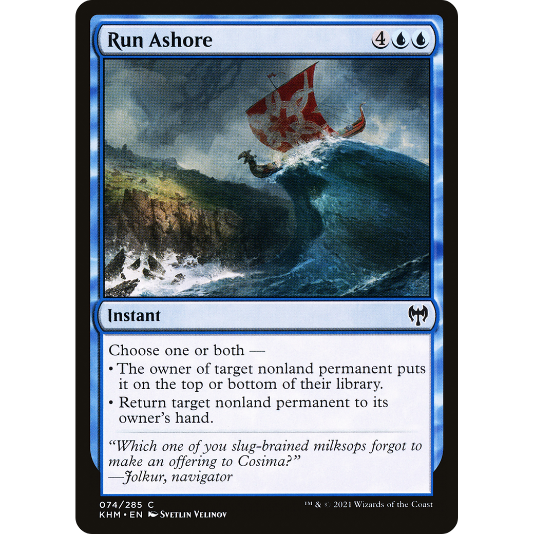 Run Ashore (KHM-074) - Kaldheim Foil