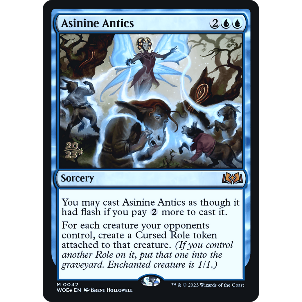Asinine Antics (PRE-42S) - Wilds of Eldraine Promos Foil
