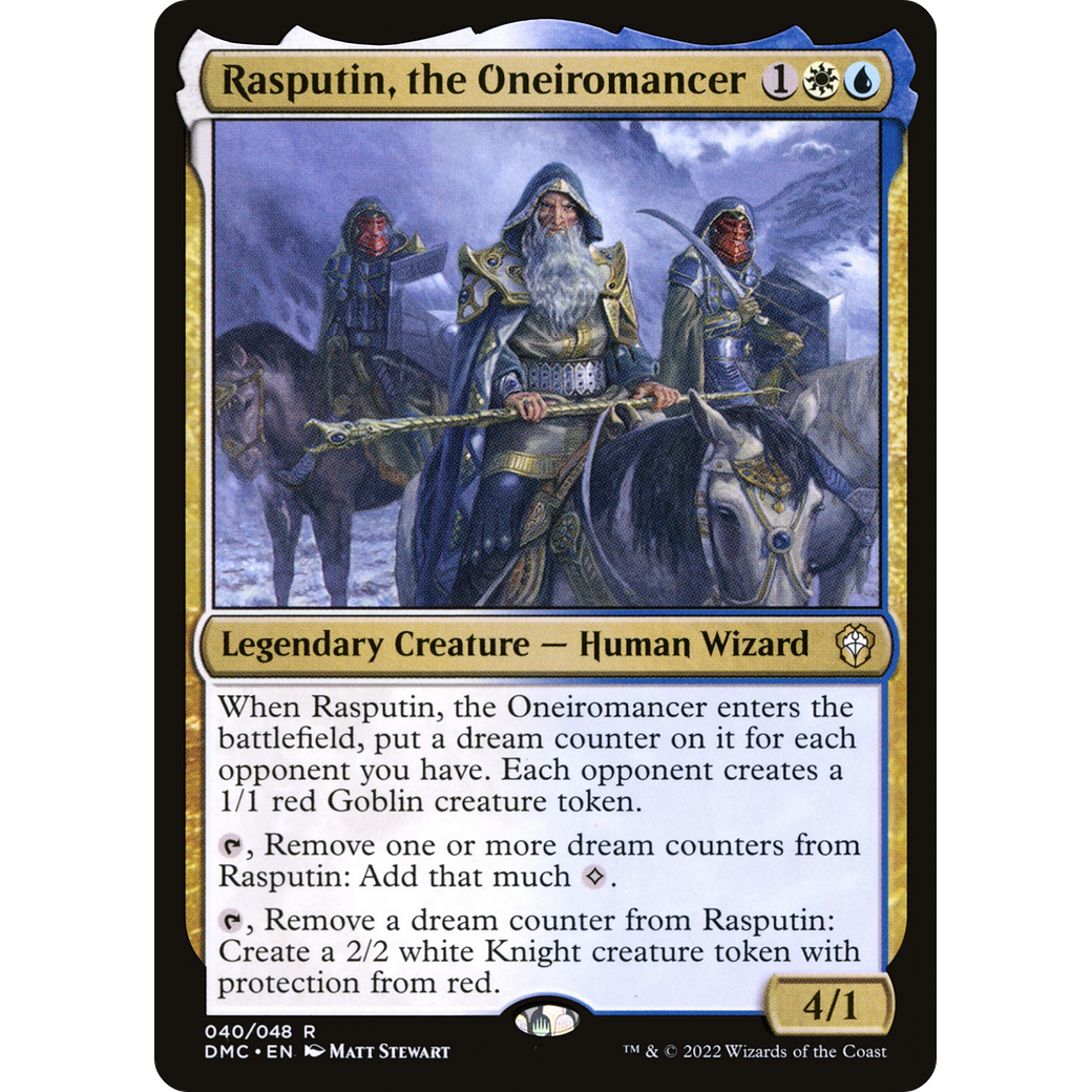 Rasputin, the Oneiromancer (DMC-040) - Dominaria United Commander Foil