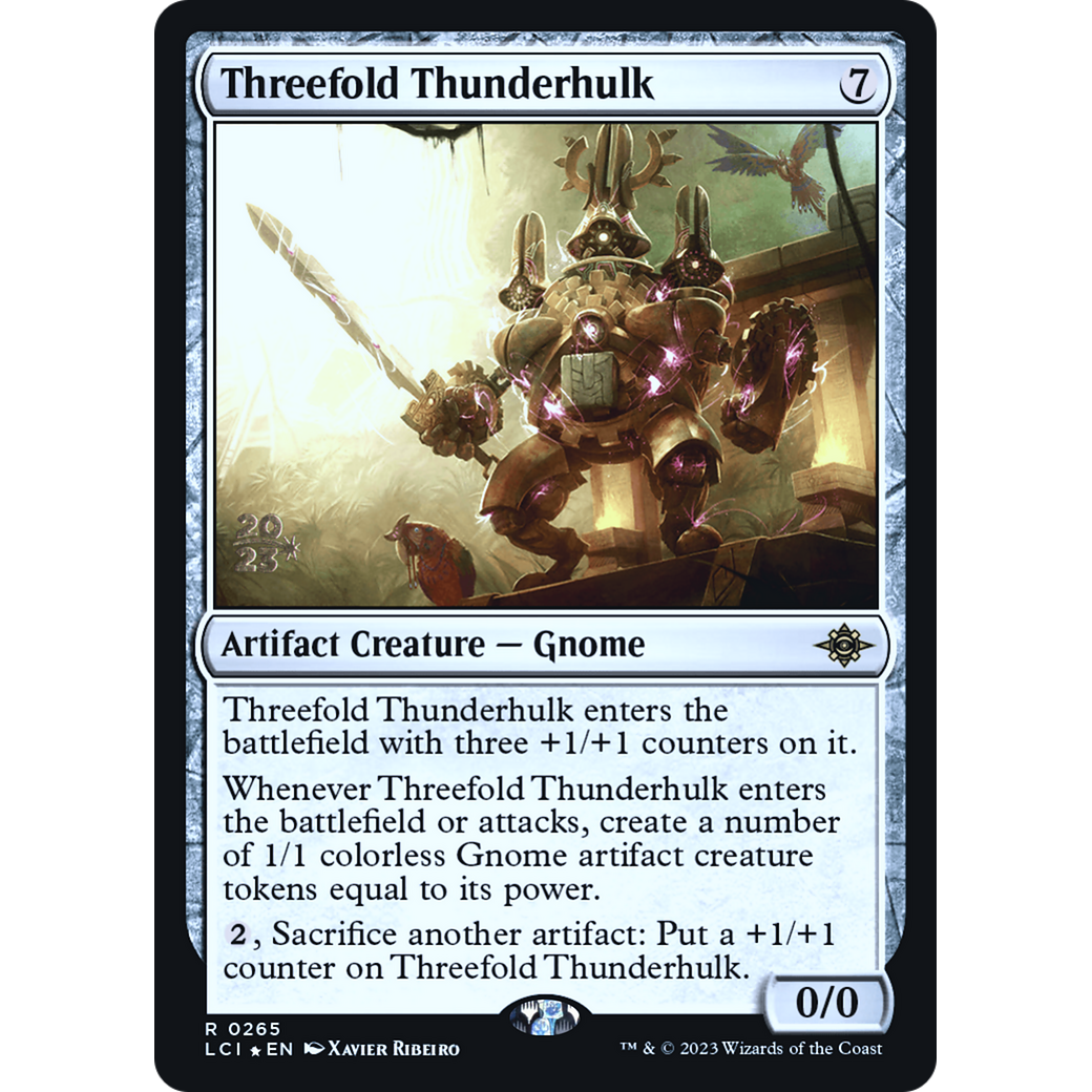 Threefold Thunderhulk (PRE-265S) - The Lost Caverns of Ixalan Promos Foil