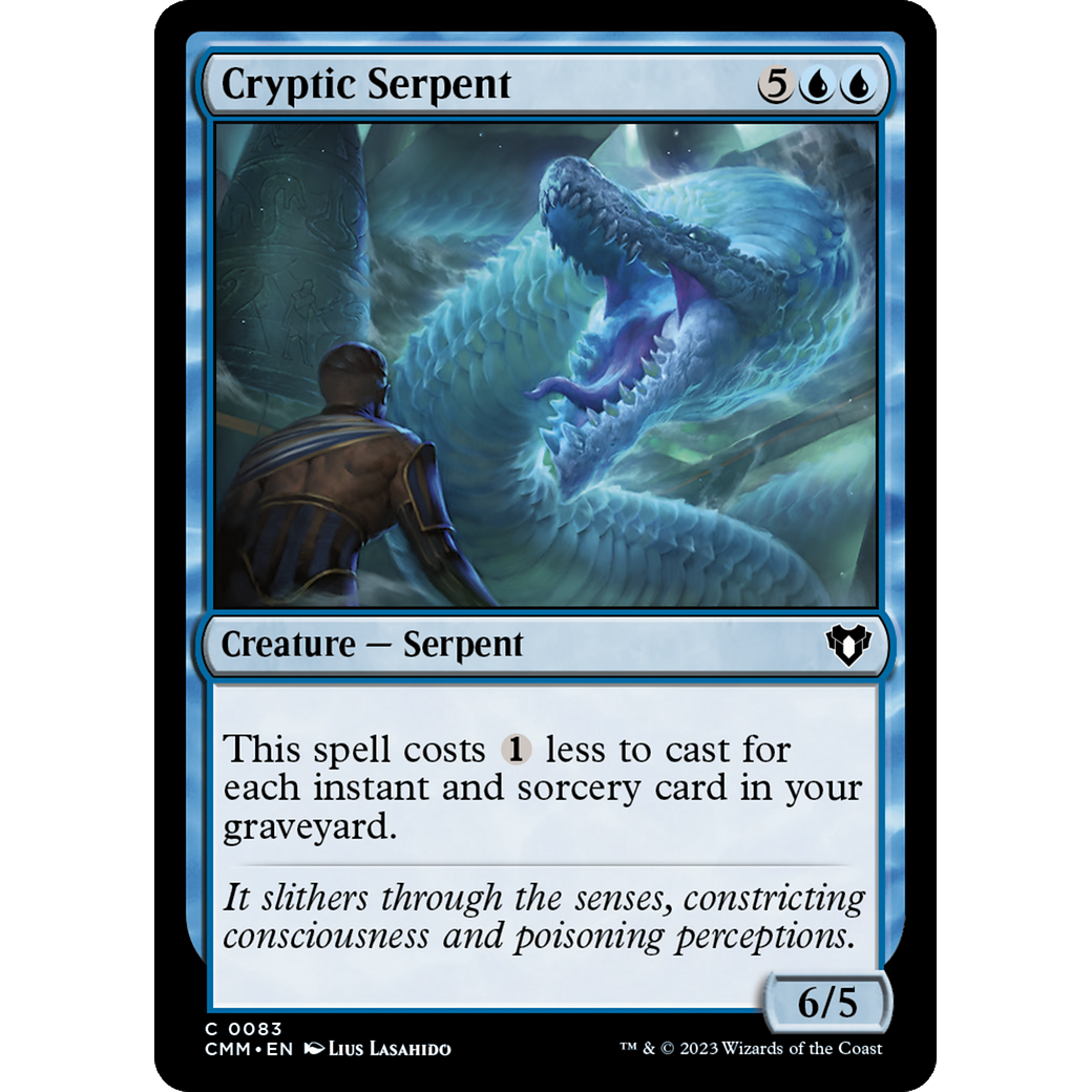 Cryptic Serpent (CMM-083) - Commander Masters Foil
