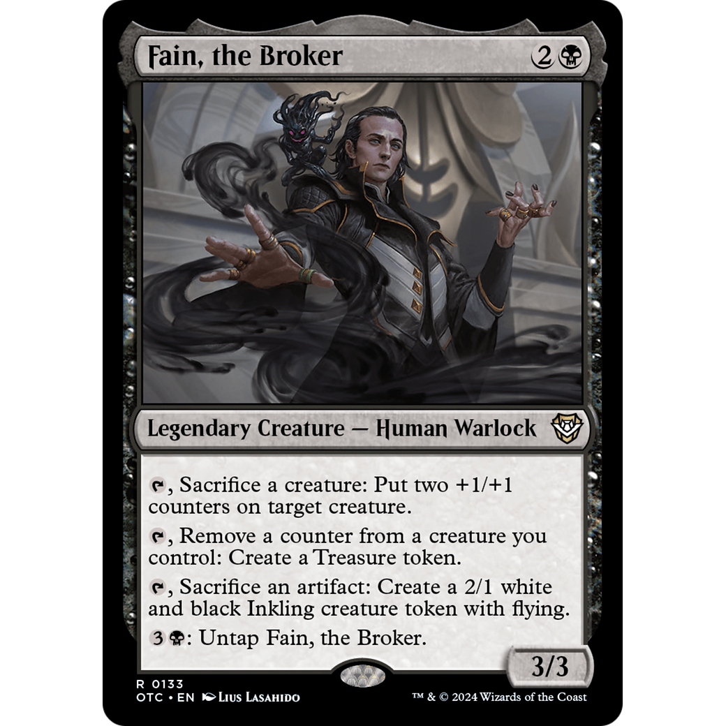 Fain, the Broker (OTC-133) - Outlaws of Thunder Junction Commander