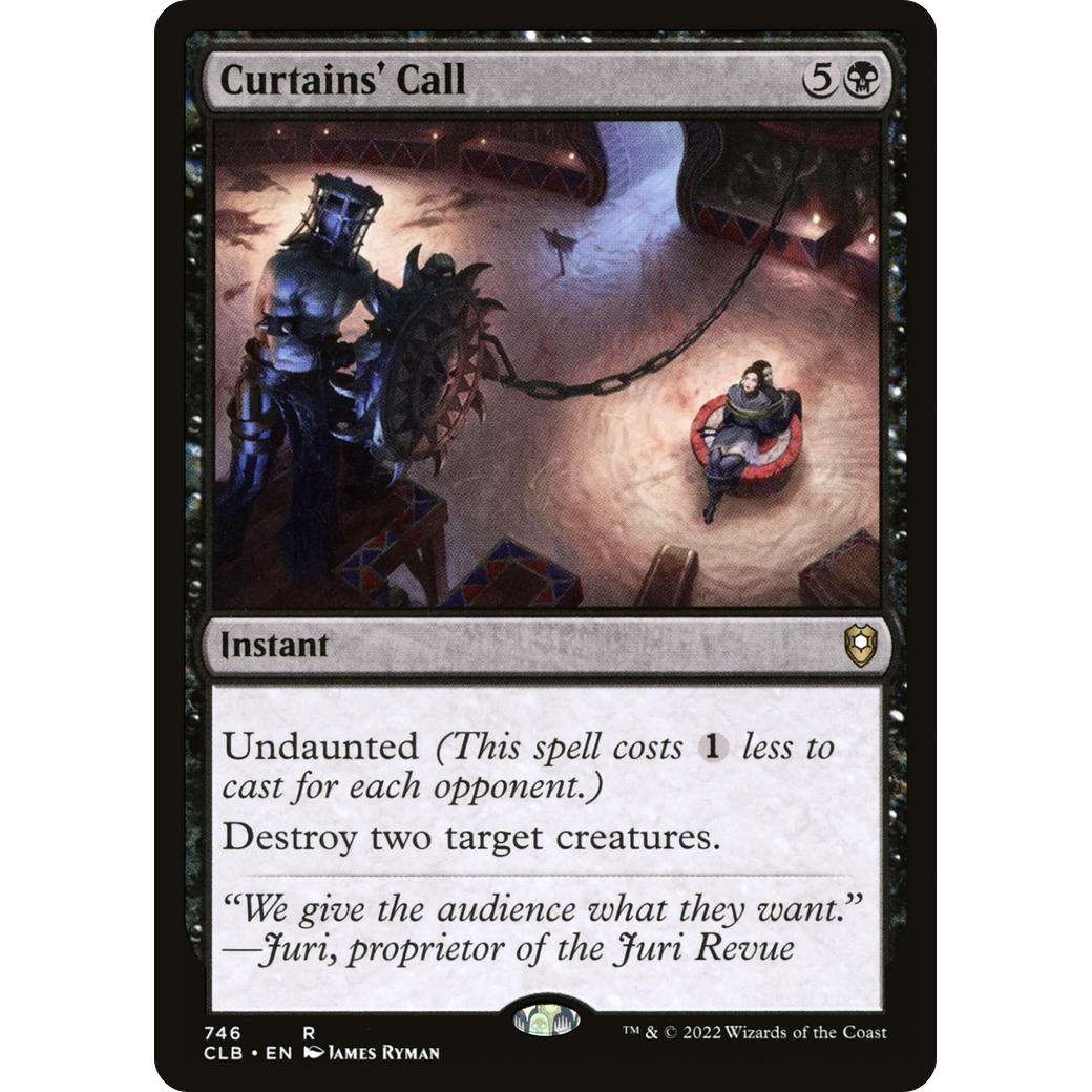 Curtains' Call (CLB-746) - Commander Legends: Battle for Baldur's Gate