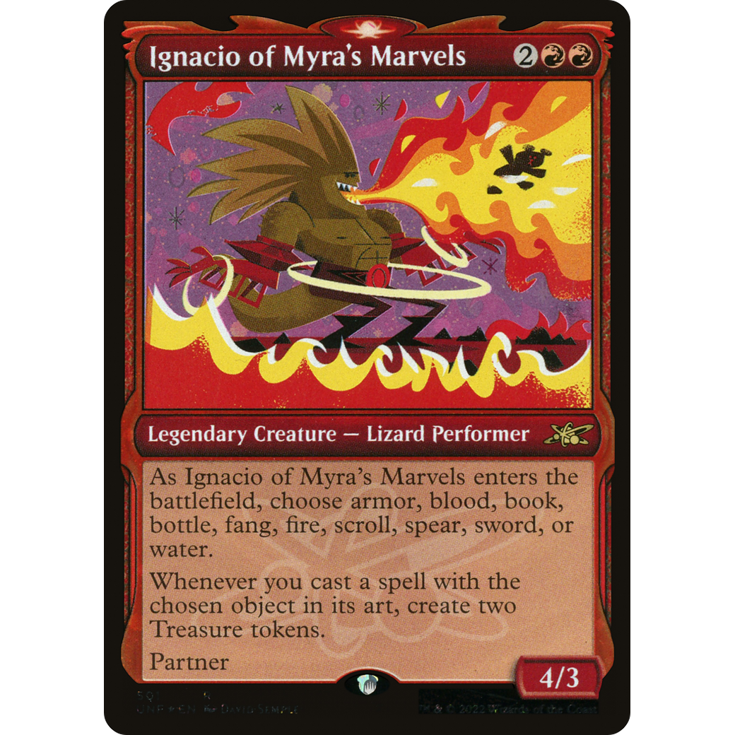 Ignacio of Myra's Marvels (Showcase) (Galaxy Foil) (UNF-501) - Unfinity: (Showcase) Foil