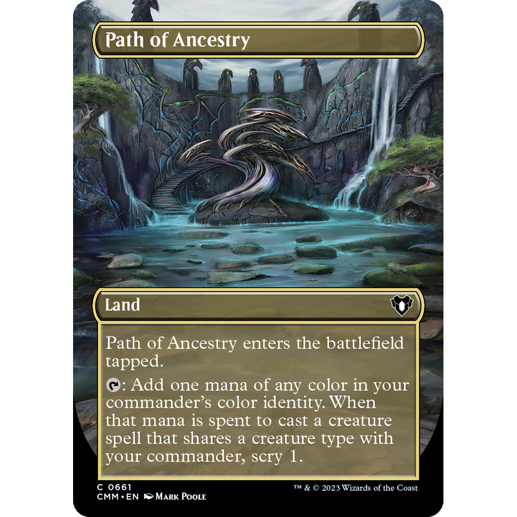 Path of Ancestry (CMM-661) - Commander Masters (Borderless) Foil