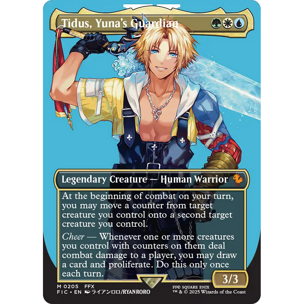 Tidus, Yuna's Guardian (FIC-205) - Commander: FINAL FANTASY (Borderless)