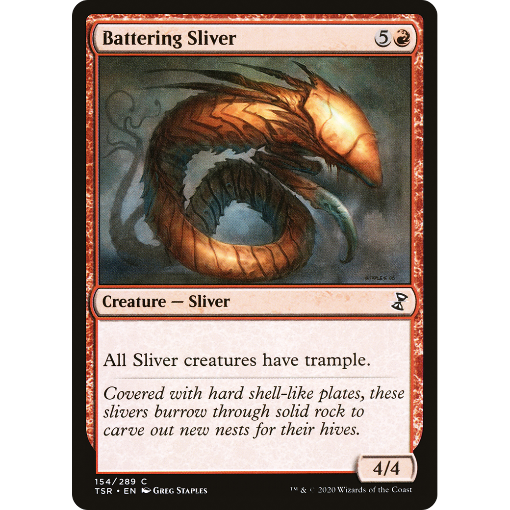 Battering Sliver (TSR-154) - Time Spiral Remastered Foil