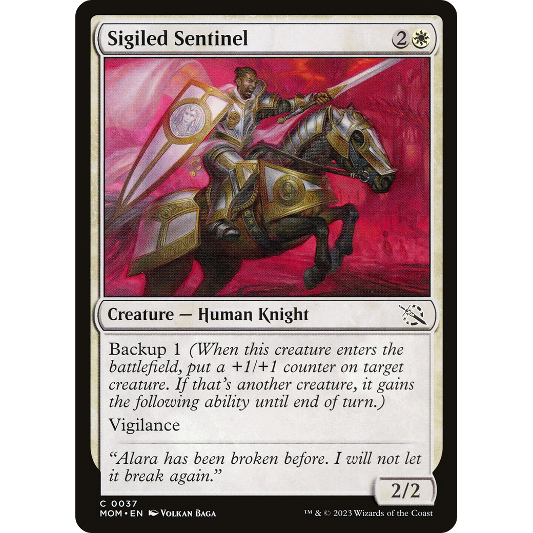 Sigiled Sentinel (MOM-037) - March of the Machine Foil