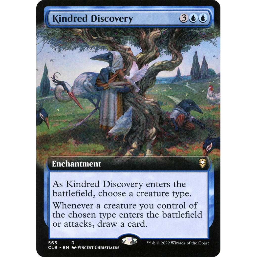 Kindred Discovery (Extended Art) (CLB-565) - Commander Legends: Battle for Baldur's Gate: (Extended Art)