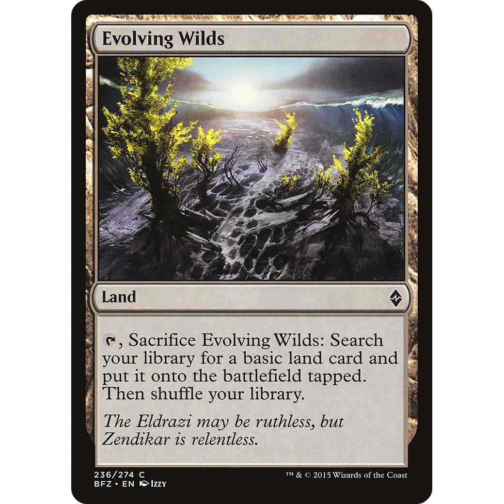 Evolving Wilds (BFZ-236) - Battle for Zendikar Foil