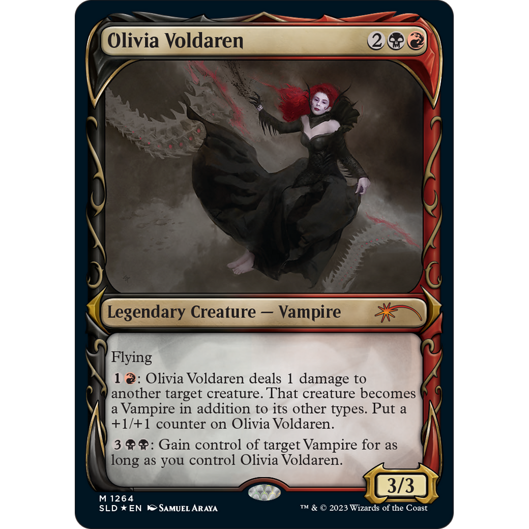 Olivia Voldaren (Halo Foil) (SLD-1264) - Secret Lair Drop: (Showcase) Foil