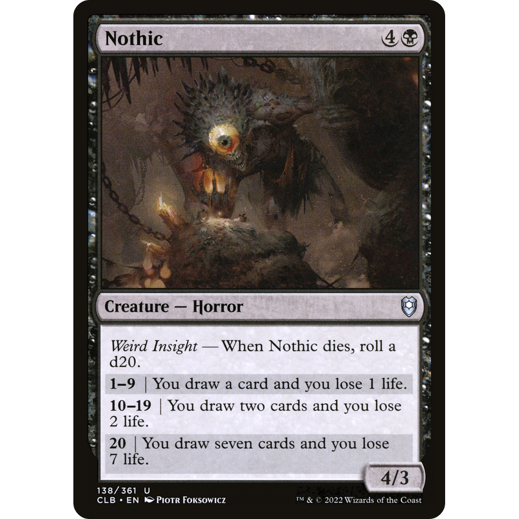 Nothic (CLB-138) - Commander Legends: Battle for Baldur's Gate