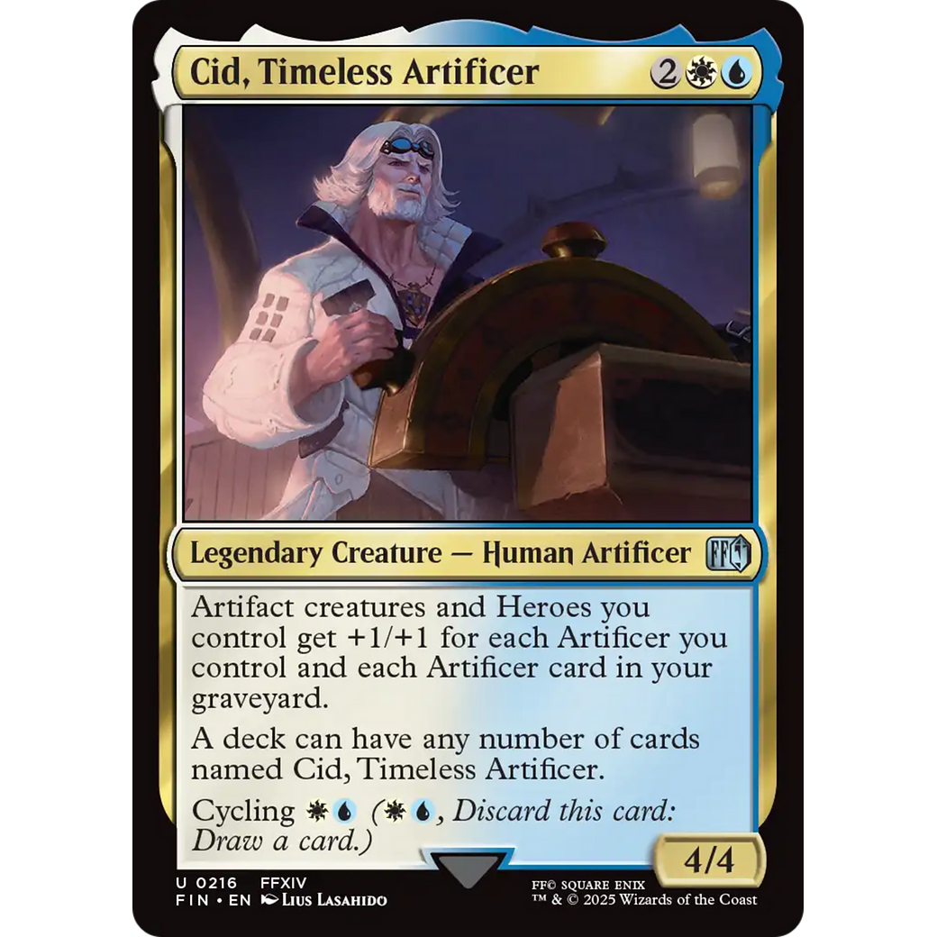 Cid, Timeless Artificer (0216) (FIN-216) - FINAL FANTASY Foil