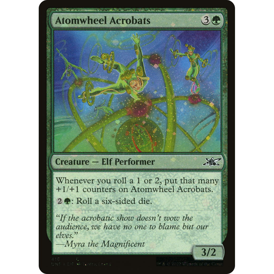 Atomwheel Acrobats (Galaxy Foil) (UNF-416) - Unfinity Foil