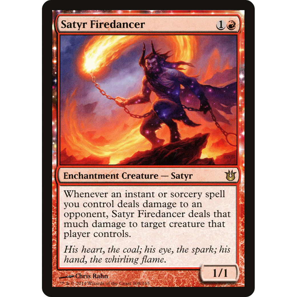 Satyr Firedancer (BNG-108) - Born of the Gods: (enchantment)