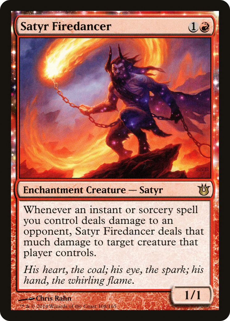 Satyr Firedancer (BNG-108) - Born of the Gods: (enchantment) Foil
