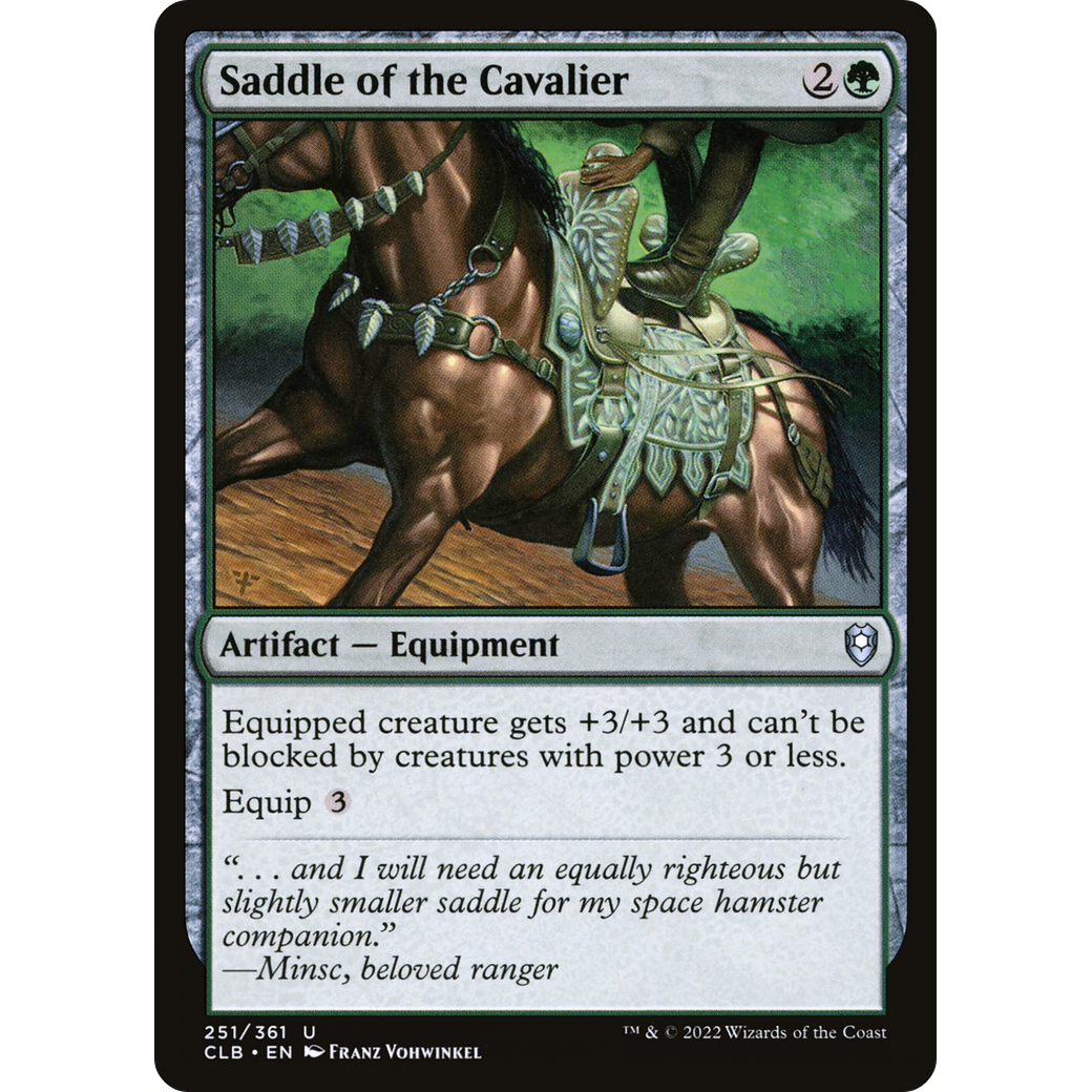 Saddle of the Cavalier (CLB-251) - Commander Legends: Battle for Baldur's Gate