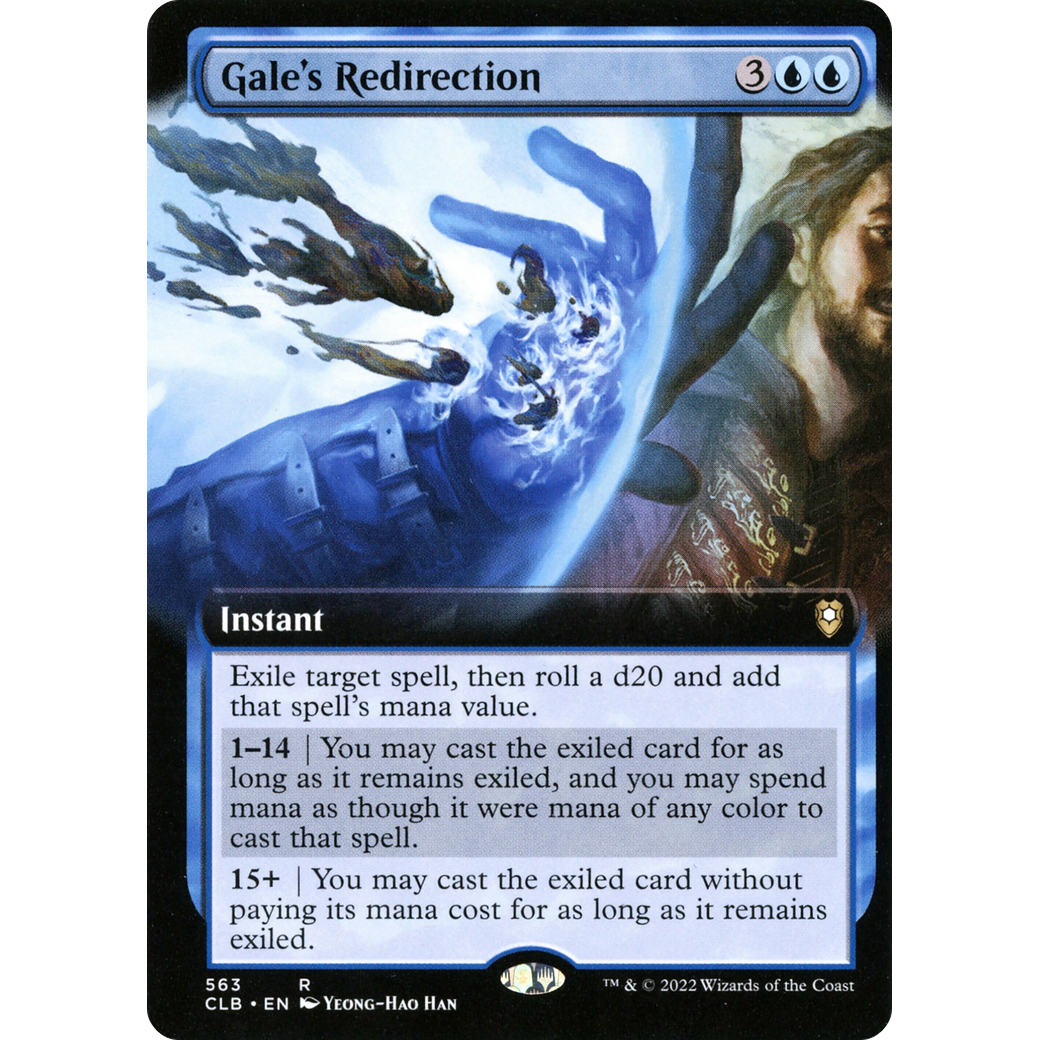 Gale's Redirection (Extended Art) (CLB-563) - Commander Legends: Battle for Baldur's Gate: (Extended Art) Foil