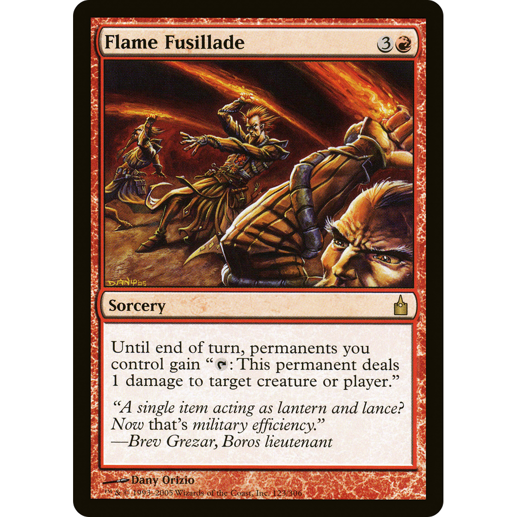 Flame Fusillade (RAV-123) - Ravnica: City of Guilds