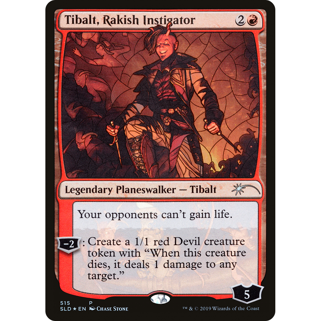 Tibalt, Rakish Instigator (Stained Glass) (SLD-515) - Secret Lair Drop Foil
