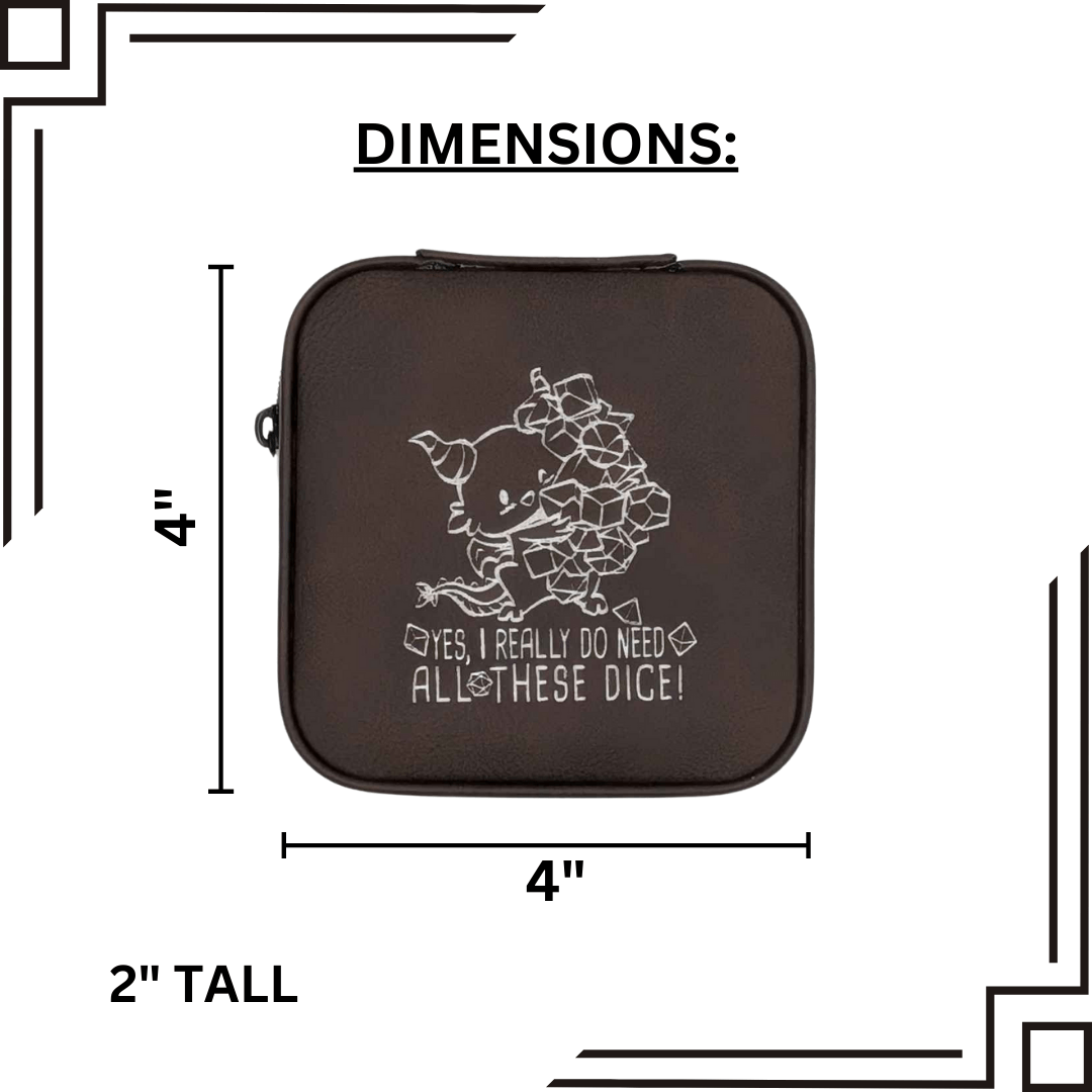 Dragon Dice Horder - D&D Leather Dice Box