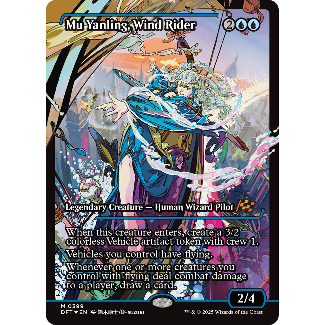 Mu Yanling, Wind Rider (DFT-399) - Aetherdrift: (Showcase) Foil