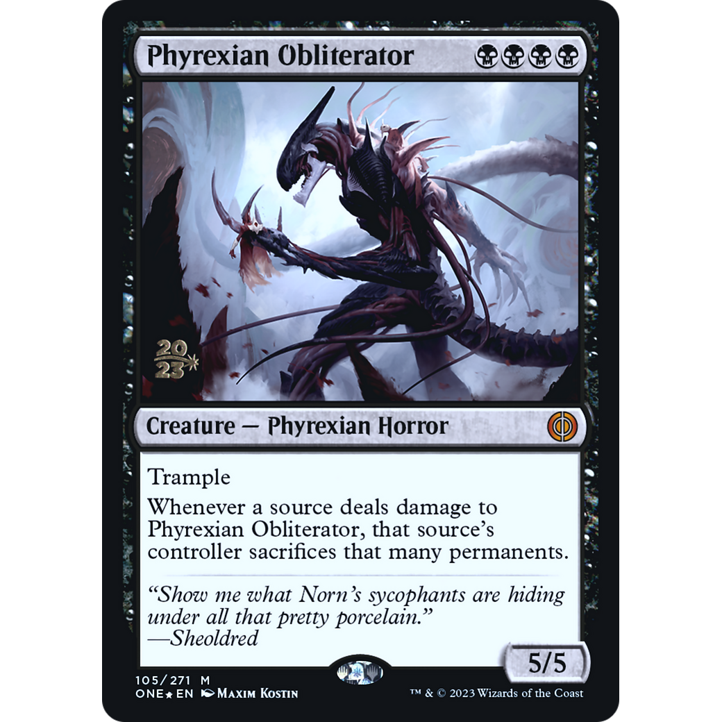 Phyrexian Obliterator (PRE-105S) - Phyrexia: All Will Be One Promos Foil