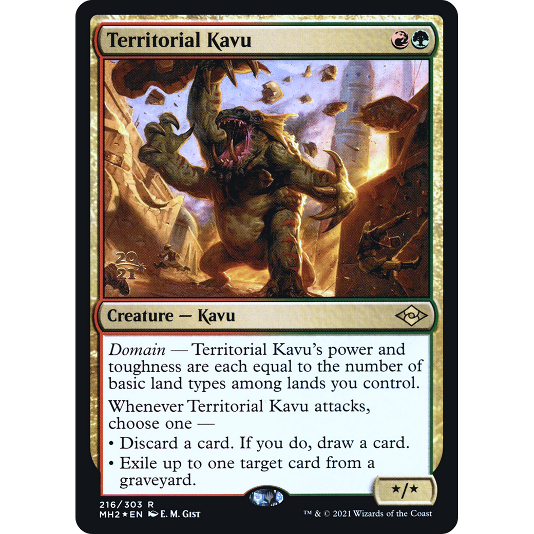 Territorial Kavu (PRE-216) - Modern Horizons 2 Promos Foil