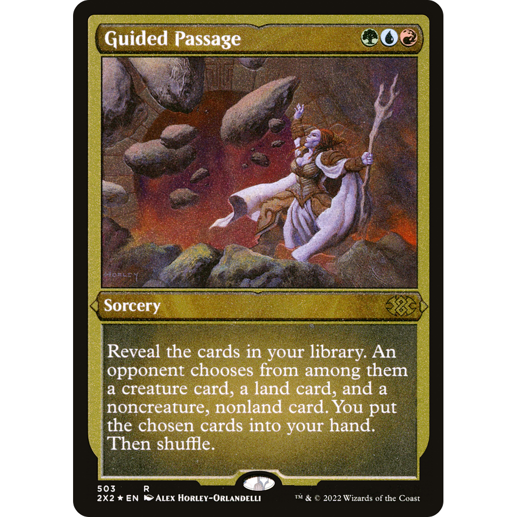 Guided Passage (Foil Etched) (2X2-503) - Double Masters 2022 Foil
