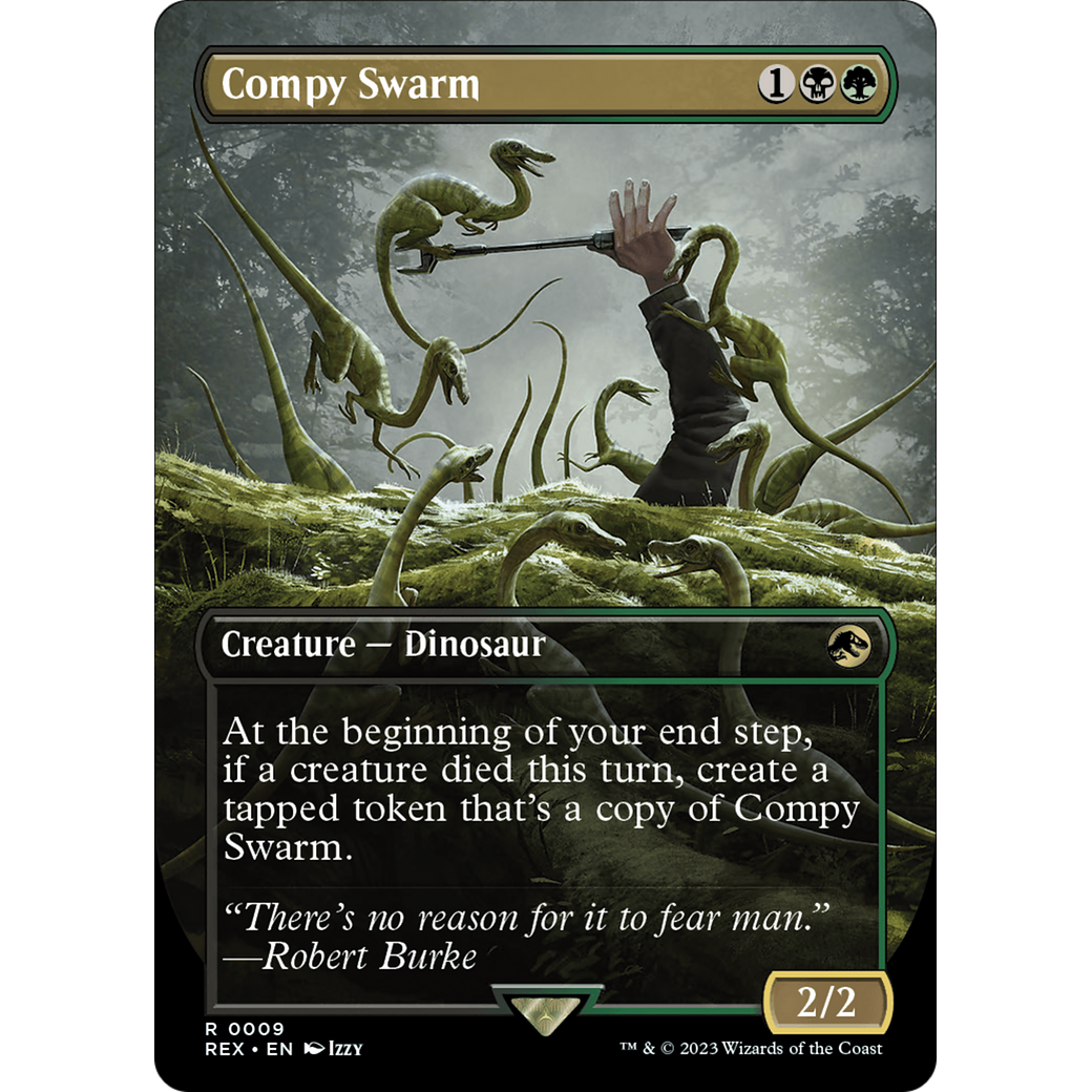 Compy Swarm (Borderless) (REX-009) - Jurassic World Collection (Borderless)