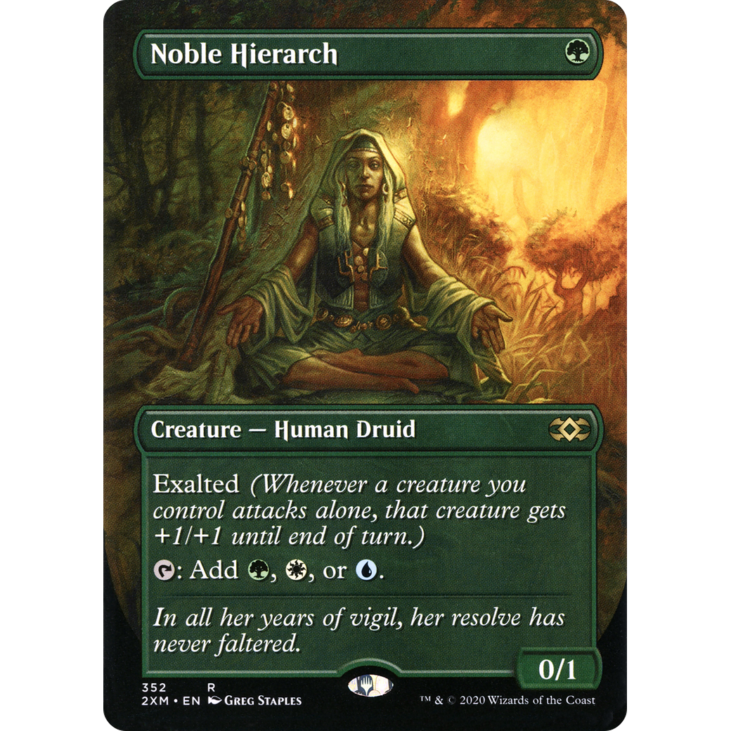 Noble Hierarch (Borderless) (2XM-352) - Double Masters (Borderless)