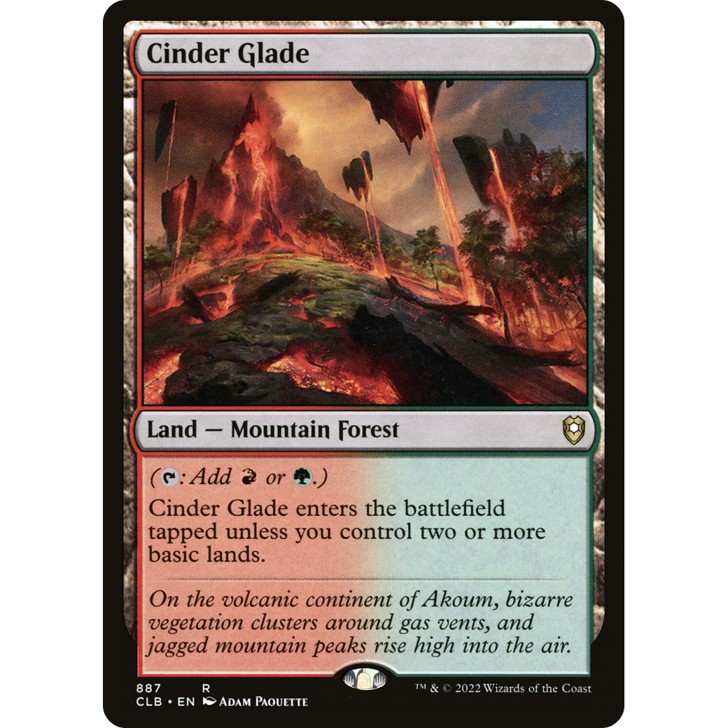 Cinder Glade (CLB-887) - Commander Legends: Battle for Baldur's Gate