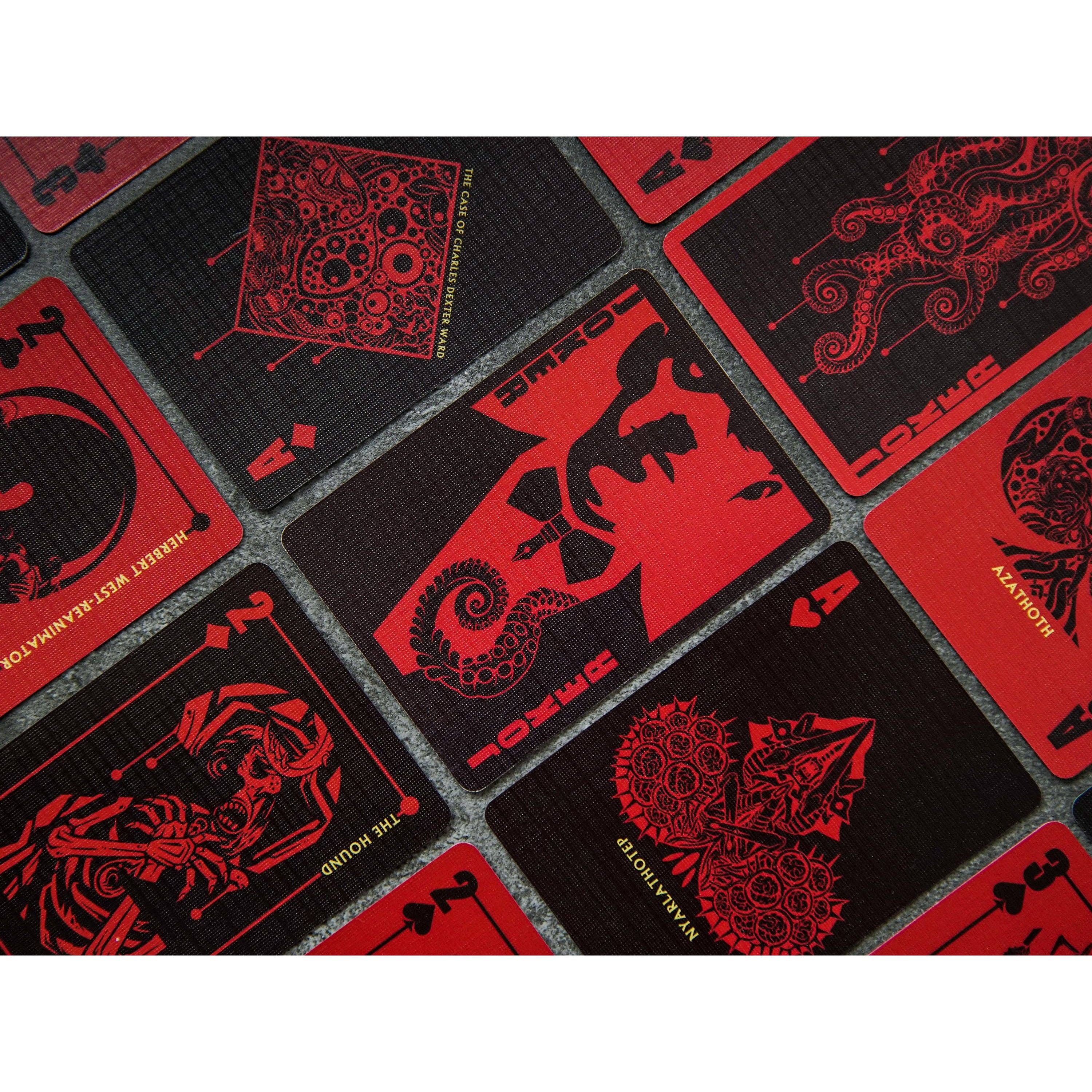 Lovecraft A-K Cthulhu Mythos Playing Cards - Red: Red