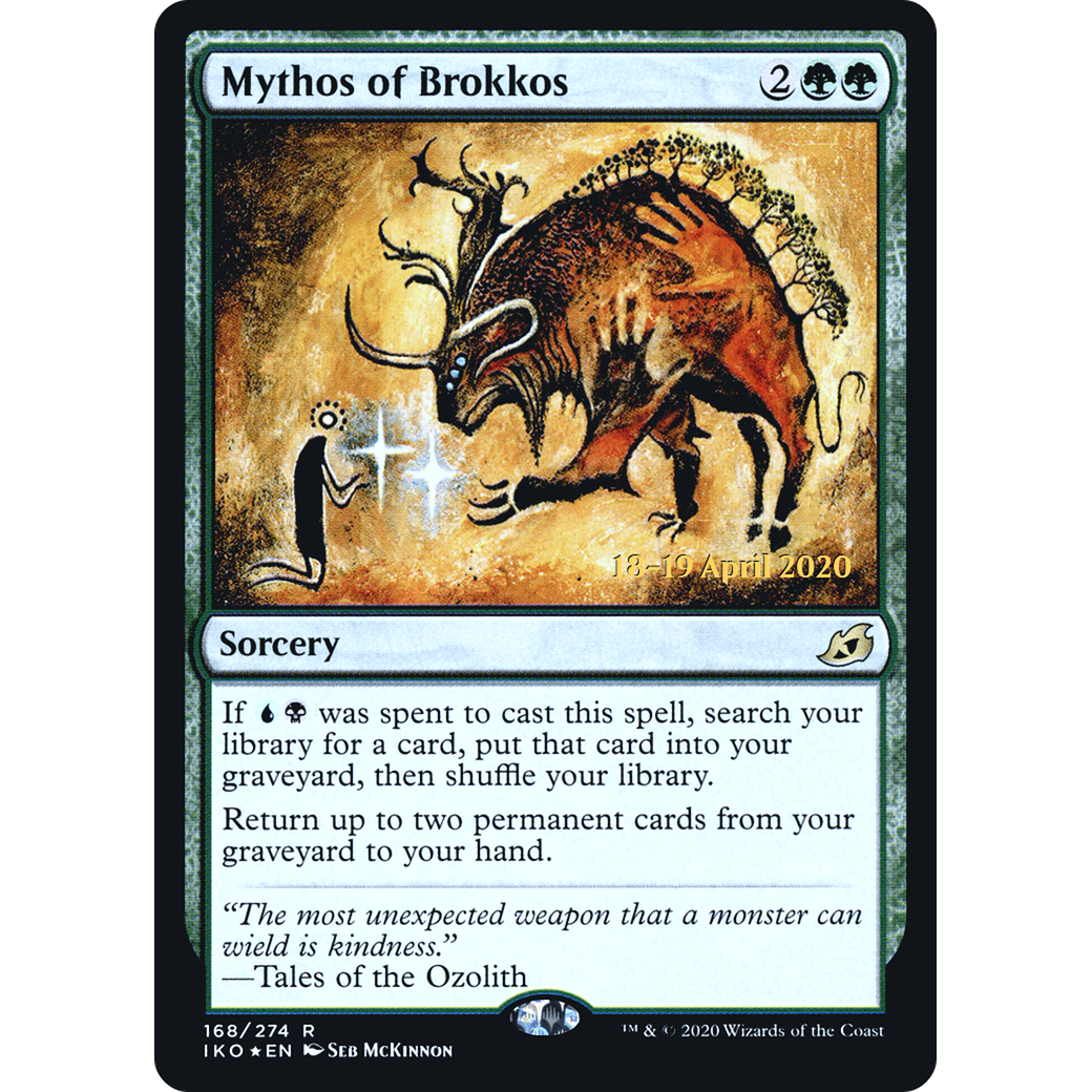 Mythos of Brokkos (PRE-168) - Ikoria: Lair of Behemoths Promos Foil