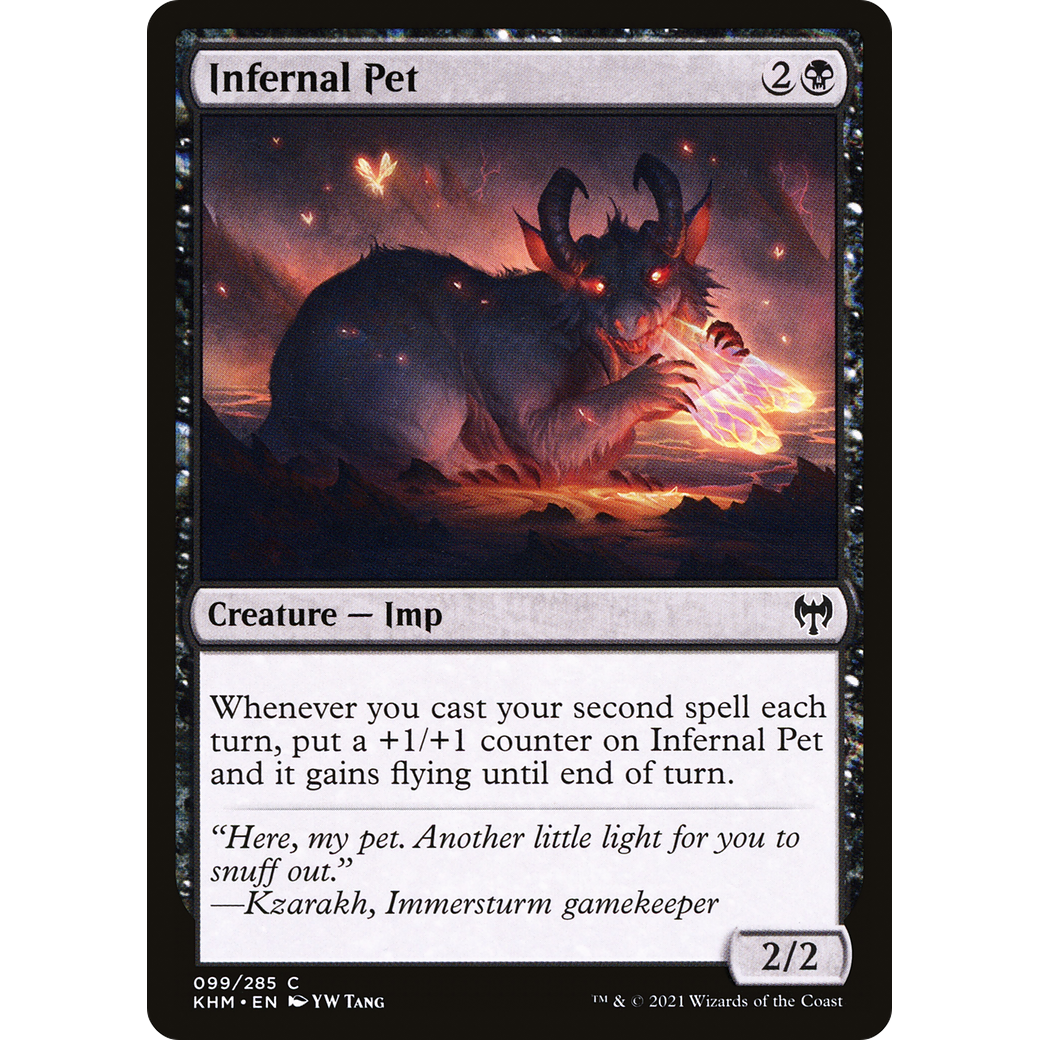 Infernal Pet (KHM-099) - Kaldheim Foil