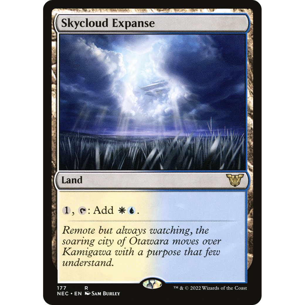 Skycloud Expanse (NEC-177) - Neon Dynasty Commander