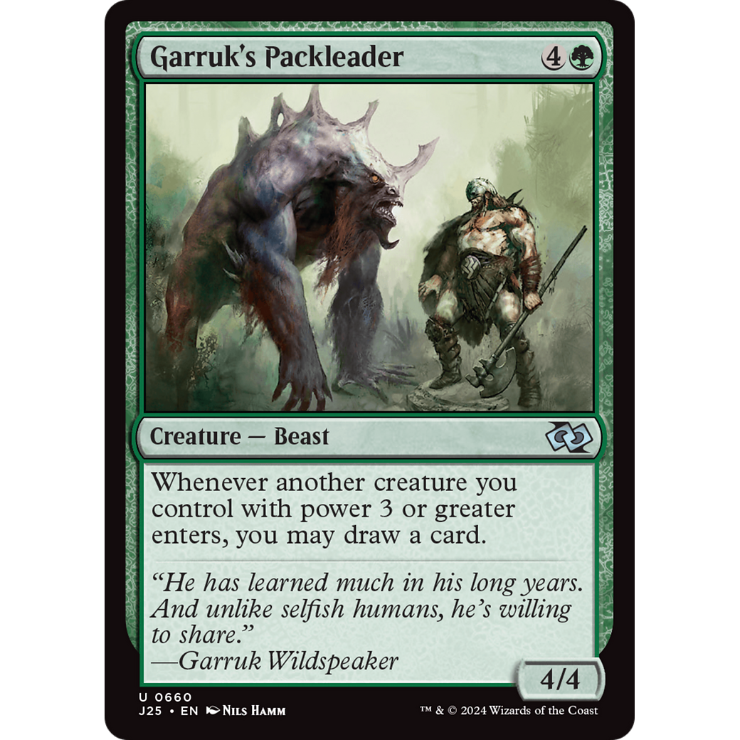 Garruk's Packleader (J25-660) - Foundations Jumpstart