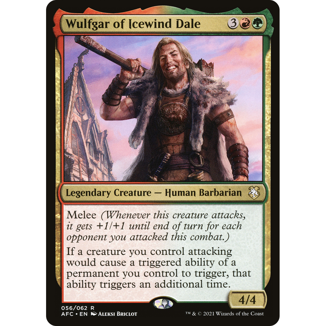 Wulfgar of Icewind Dale (AFC-056) - Forgotten Realms Commander