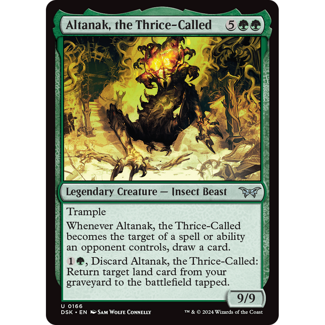 Altanak, the Thrice-Called (DSK-166) - Duskmourn: House of Horror Foil