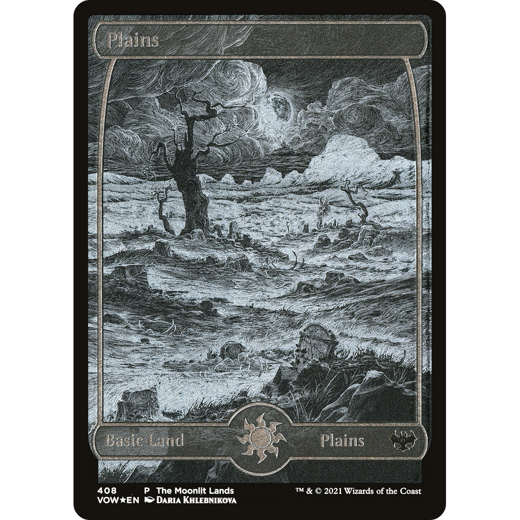 Plains (VOW-408) - Innistrad: Crimson Vow Etched Foil